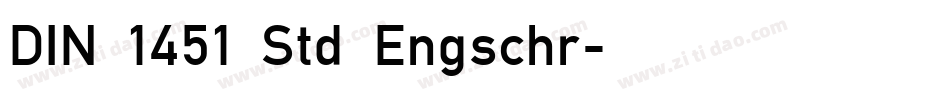 DIN 1451 Std Engschr字体转换